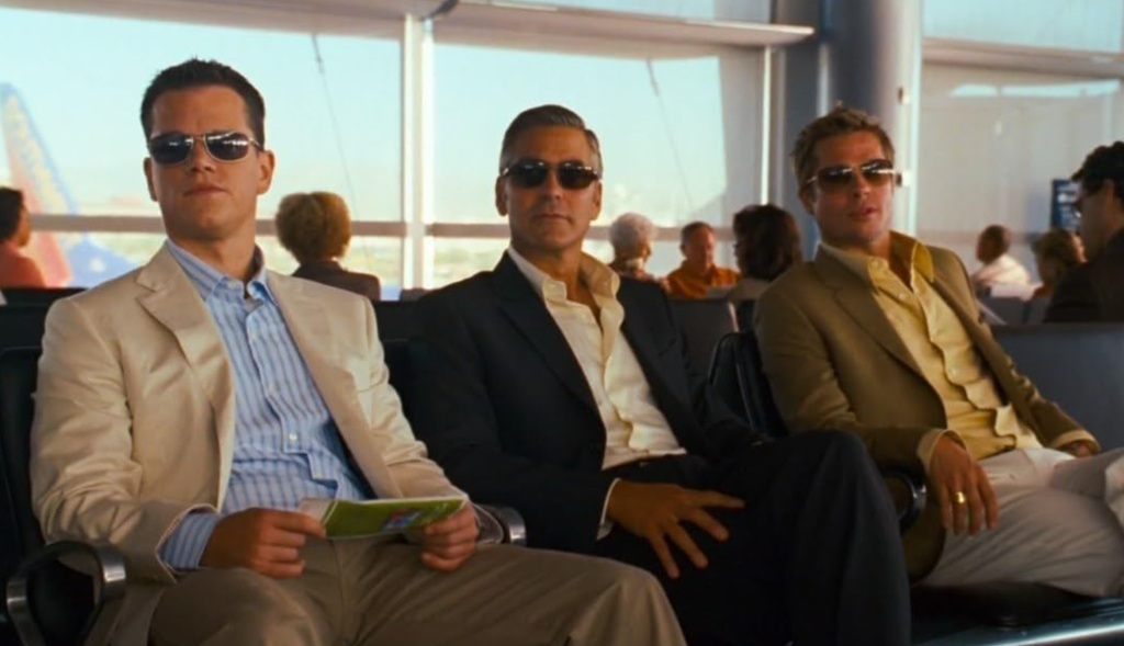Brad Pitt, George Clooney e Matt Damon in Ocean's Thirteen (2007)