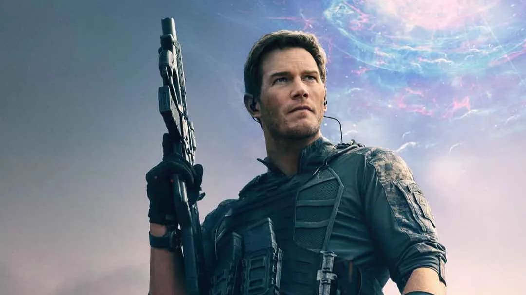 Chris Pratt nel poster di La Guerra del Domani Chris Pratt nel poster di La Guerra del Domani