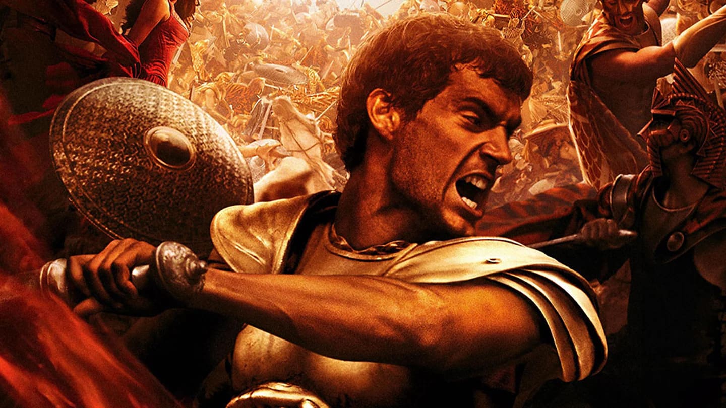 Henry Cavill nel poster di Immortals