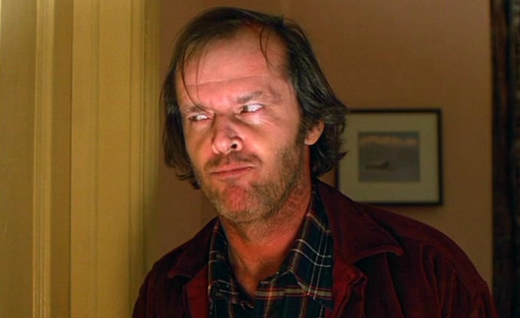 Jack Nicholson in Shining (1980) kubrick