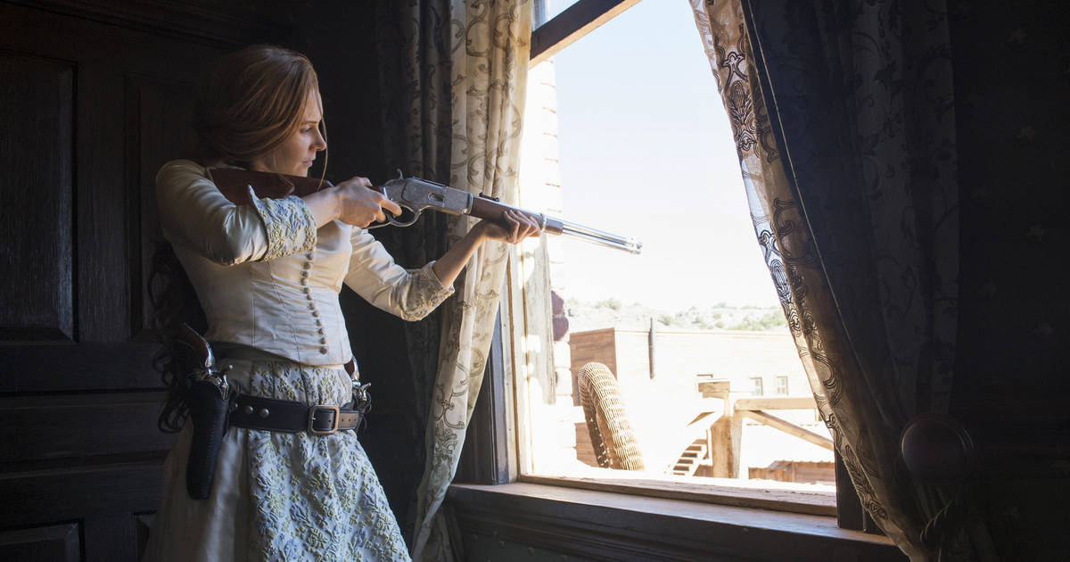 Una scena di Godless Una scena di Godless