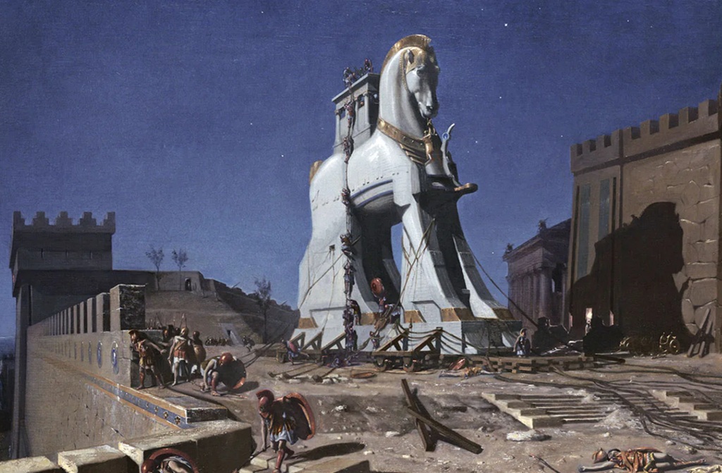 cavallo di troia quadro 1800