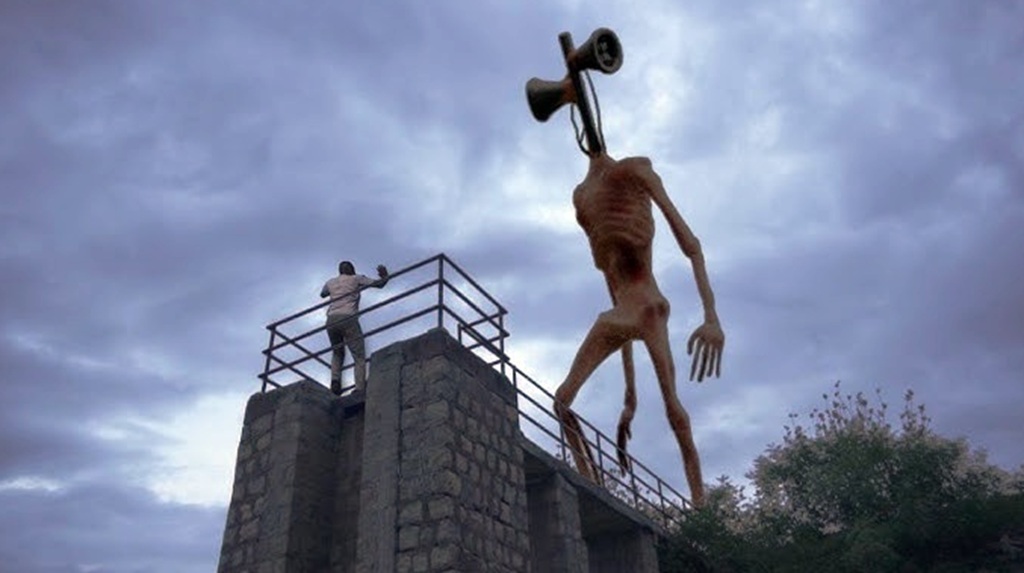 siren head horror meme
