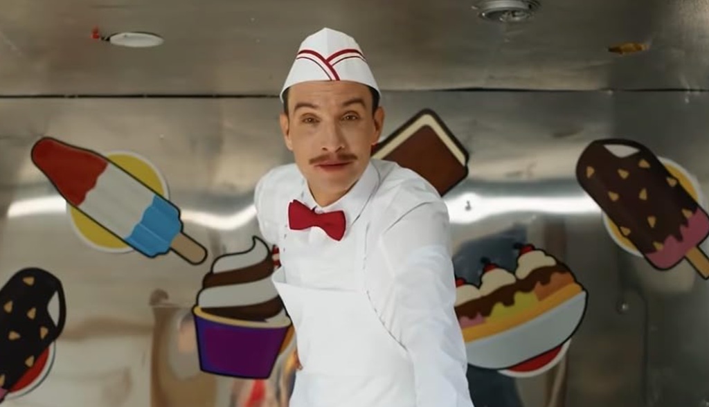 Ari Millen in Ice Cream Man (2026) splatter