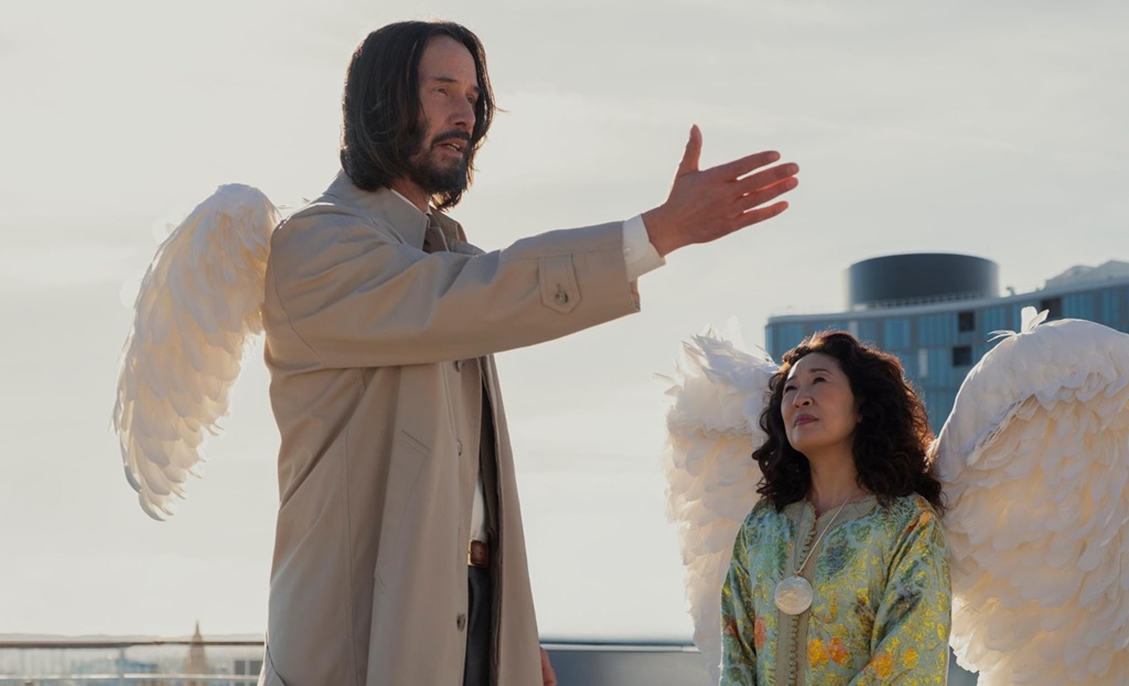 Keanu Reeves e Sandra Oh in Good Fortune (2025) Keanu Reeves e Sandra Oh in Good Fortune (2025)