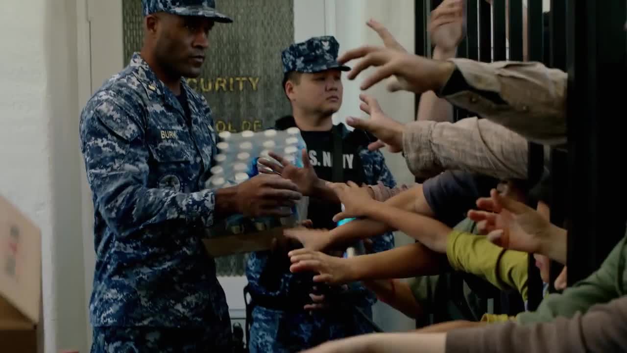 Una scena di The Last Ship