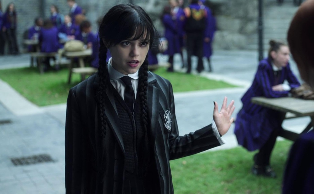 Jenna Ortega in Mercoledì (2022) serie stagione 2