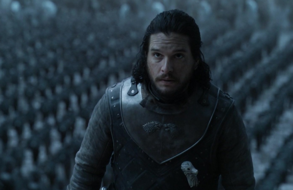 Kit Harington in Il trono di spade ultimo episodio
