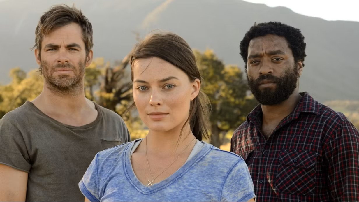 Margot Robbie, Chris Pine e Chiwetel Ejiofor in Sopravvissuti