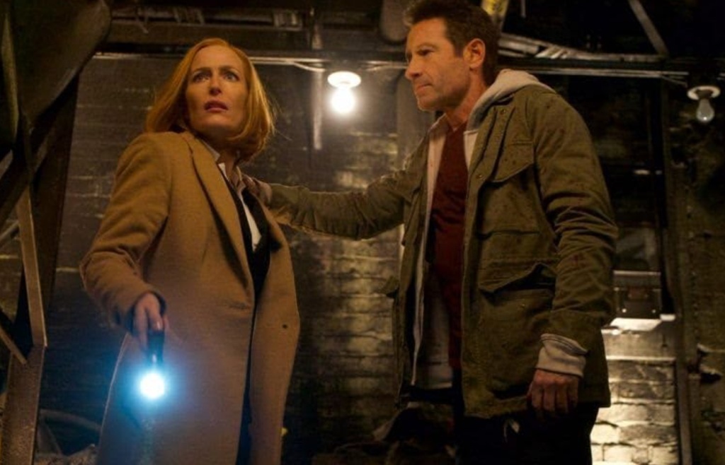 Gillian Anderson 2 David Duchovny in X-Files stagione 11 Gillian Anderson 2 David Duchovny in X-Files stagione 11
