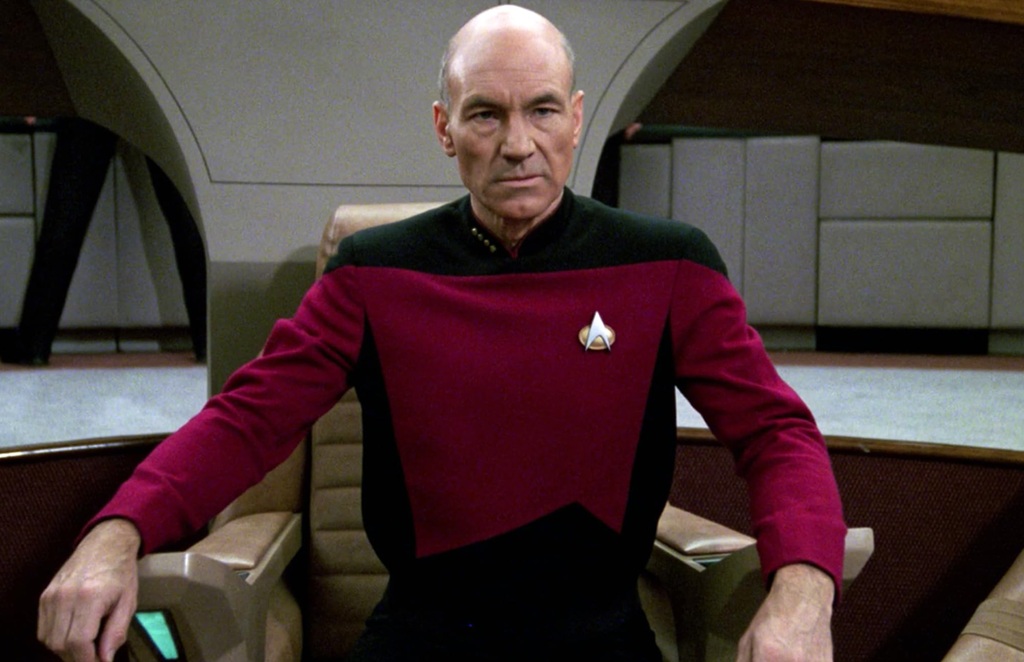 Patrick Stewart in Star Trek The Next Generation (1987)