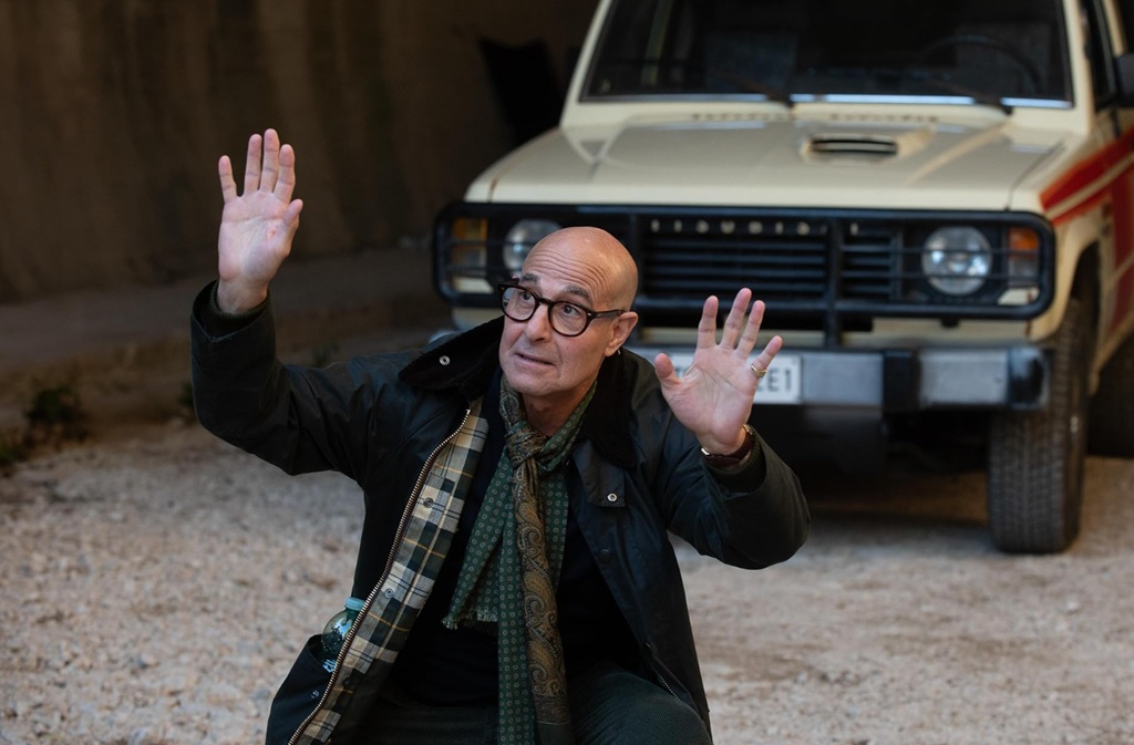 Stanley Tucci in Masterplan (2026) film Stanley Tucci in Masterplan (2026) film