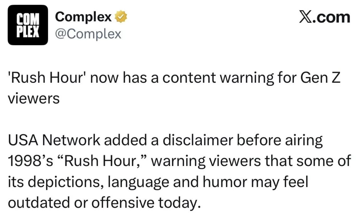 content warning Rush Hour